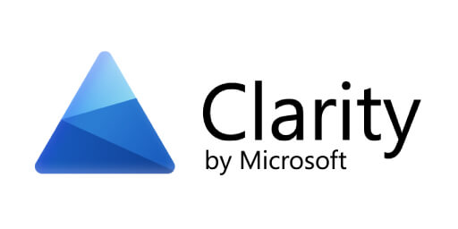 شعار Microsoft Clarity لتحليل سلوك المستخدم وتجربة الموقع